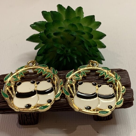 Panda Earrings, Panda Bear Jewelry, Panda Bear Earrings, Gift Idea, Cute Earring - Picture 3 of 4